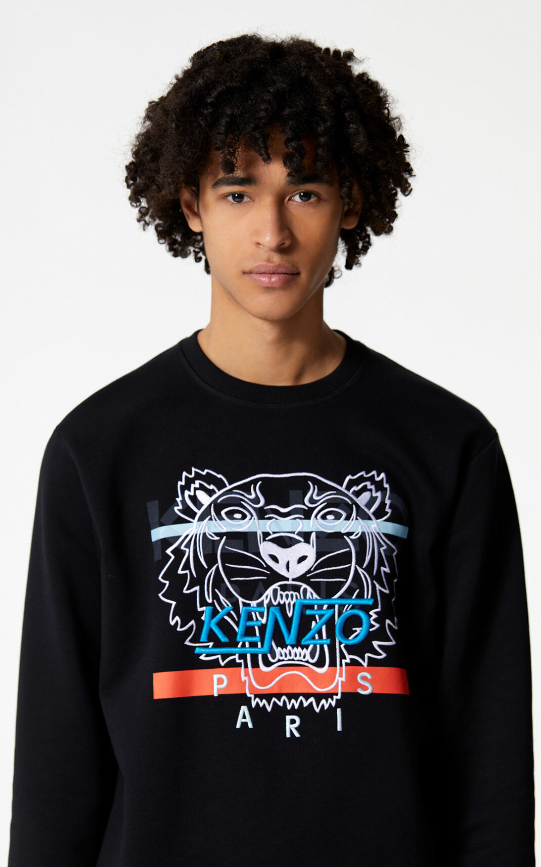 Sweat Kenzo Homme Tiger Noir YWTPC-8043